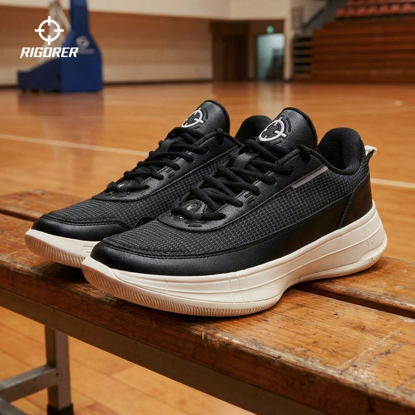 准者篮球鞋男夏季新款透气低帮复古潮流防滑减震滑板鞋休闲运动鞋