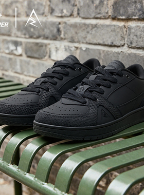 准者板鞋男士冬季新款复古潮流休闲鞋低帮黑色滑板运动鞋通勤男鞋