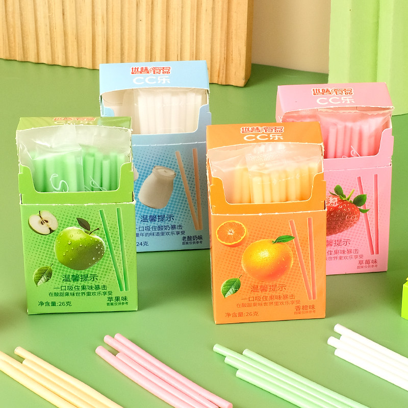cc乐吸管糖果混合味80后90儿时怀旧儿童零食棒棒糖吸吸乐吸管糖果