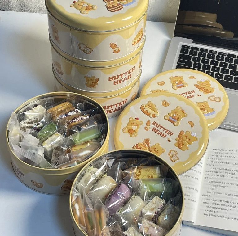 蔓越莓雪花酥牛扎糖解馋独立小包装零食混合味饼干糕点心奶芙喜糖