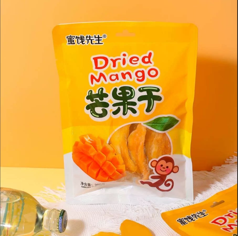 芒果干200g海南奶糕雪花酥烘焙专用果干大片厚切特产商用批发零食