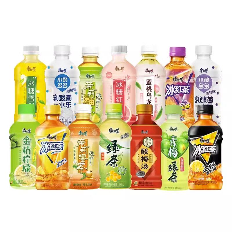 康师傅酸梅汤饮料330ml*6瓶冰红茶青梅绿茶茉莉蜜茶乌龙茶多包邮