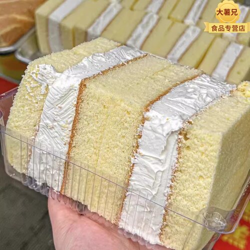 80后老式奶油蛋糕老奶油面包三角面包夹心吐司蛋糕早餐三明治怀旧