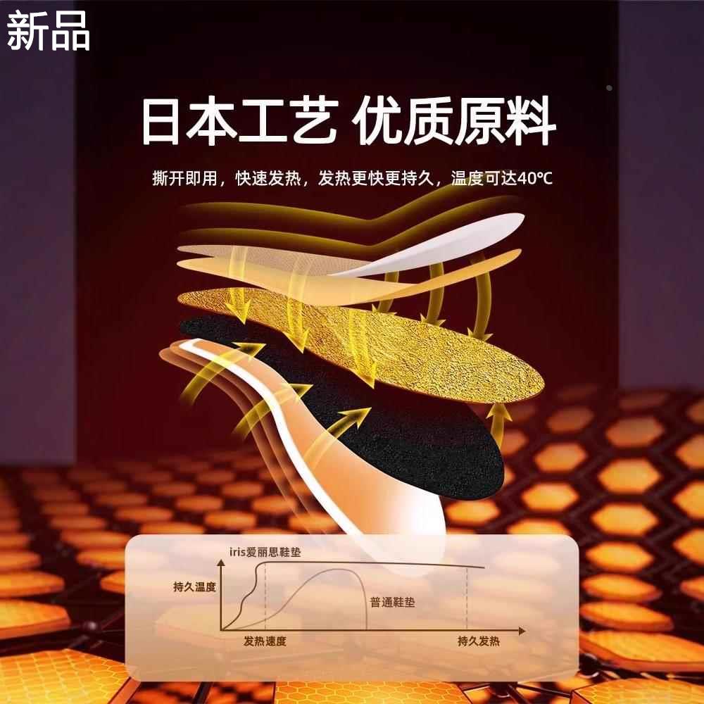 日本爱丽思发热鞋垫女自发热一次性加热鞋垫暖足贴可行走脚底新品
