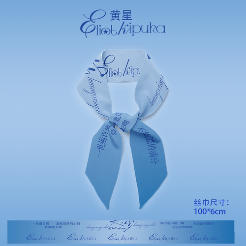 黄星又一岁演唱会应援丝巾周边物料长款盘发带包包绑带百搭领巾