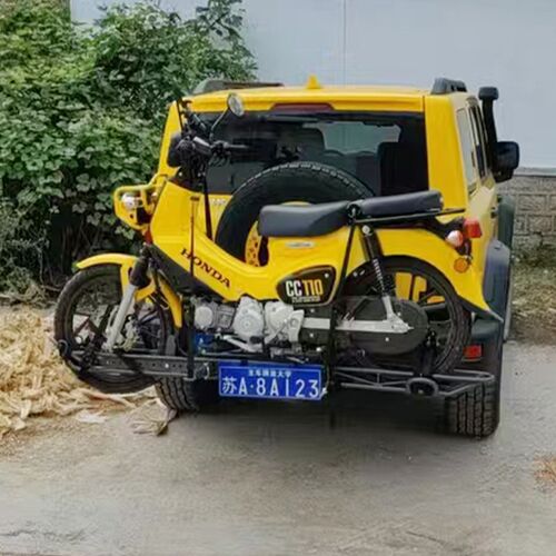 后挂式摩托车拖架轻峰 幼兽110华洋T4儿童小型越野摩托车车尾背架