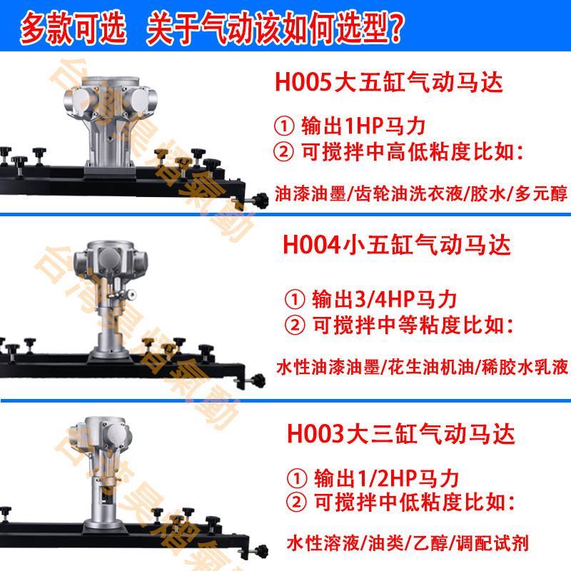 IBC吨桶1000L气动搅拌机专用涂料横板式工业化工电动搅拌器分散机