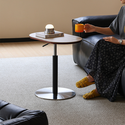 小万可升降洞石岩板升降边几