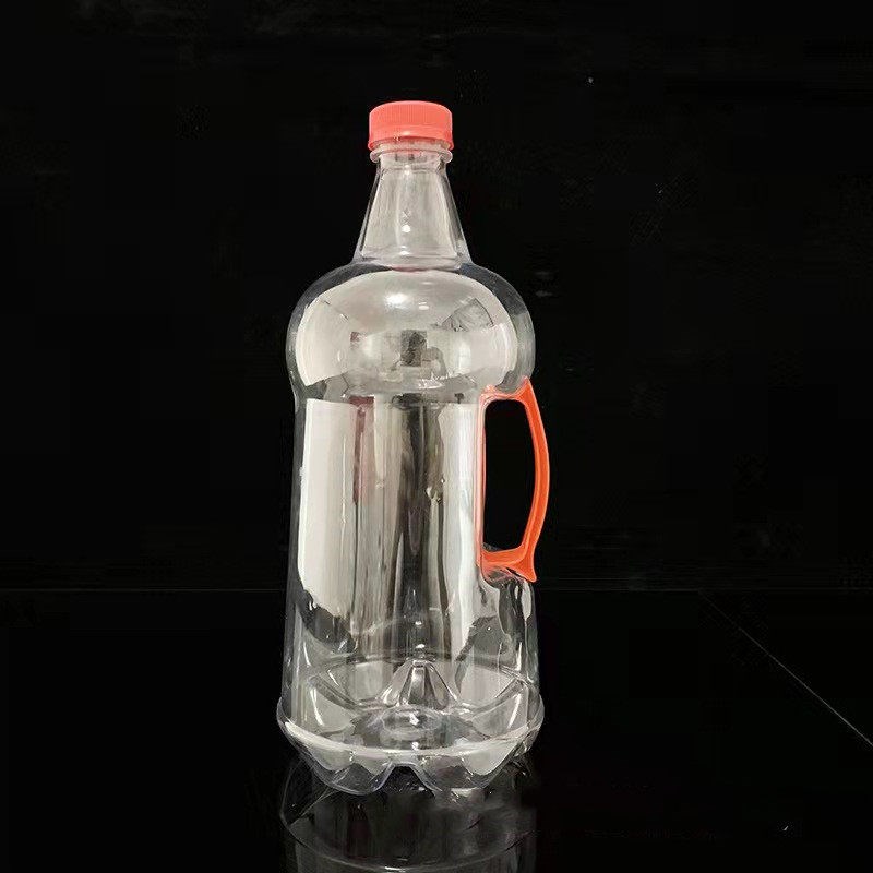 热销2.5L塑料啤酒瓶透明精酿啤酒空瓶外卖打包瓶带把手鲜啤打包外