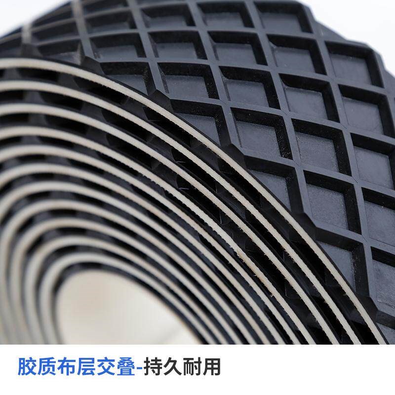 热销菱形方格砂光机木工机械花纹耐磨工业皮带流水线传送运输带输