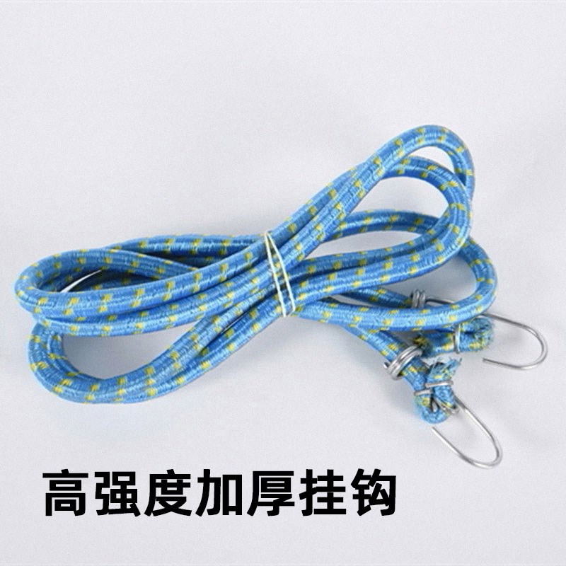热销摩托车捆绑绳后备箱绑带挂勾弹力松紧绳绑货行李橡胶绳子加粗