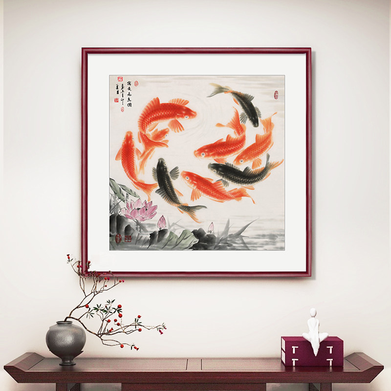 观源客厅玄关办公室新中式装饰画