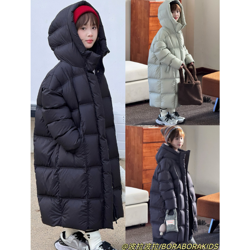 实体店儿童装波拉冬男生女孩中大童90白鸭绒亲子超长款羽绒服外套,童装/婴儿装/亲子装,羽绒服,淘宝优惠券,粉丝福利购,淘宝优惠卷