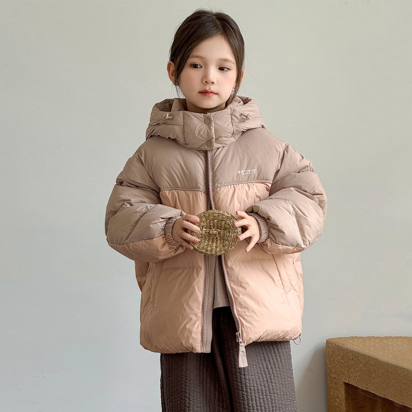 波拉儿童羽绒服女童短款20冬季bora男童羽绒服加厚中大童装外套59