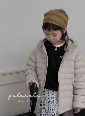 鸟家冬bora排骨羽绒服男童女童连帽百搭儿童装时尚保暖90白鸭绒潮