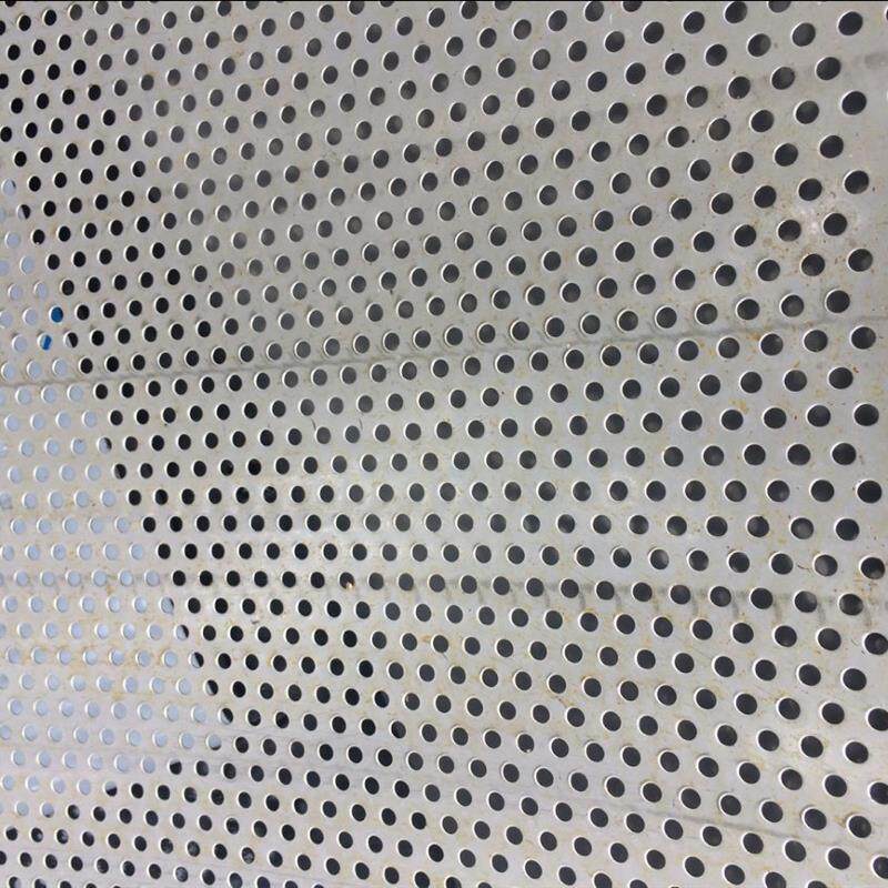 304不锈钢冲孔网板冲孔板 粉碎机筛网  圆孔板  1.0厚*5毫米孔1*2