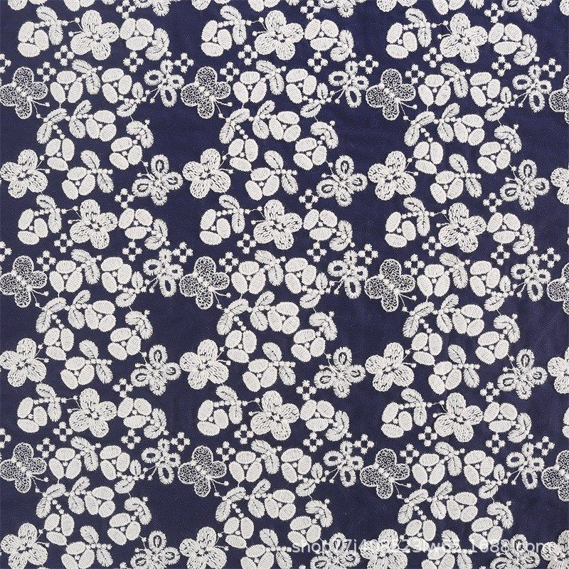 皆川明苎麻棉蛋糕花刺绣布包包抱枕衬衫连衣裙面料