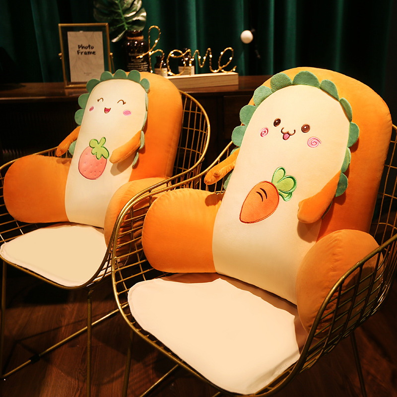 靠垫办公室护腰座椅靠背垫汽车靠枕椅F子腰枕久坐孕妇沙发抱枕女