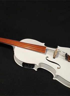 畅想乐器电子白色中提琴  演奏电声中提琴15/16寸  枣木配件