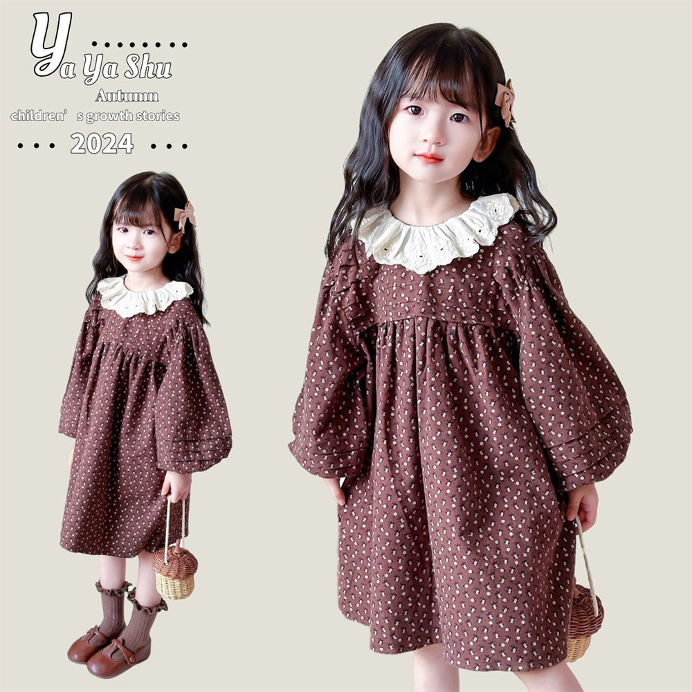 2024新款秋装女童公主连衣裙棉布裙子娃娃裙3-8岁女孩秋天衣服,童装/婴儿装/亲子装,连衣裙,淘宝优惠券,粉丝福利购,淘宝优惠卷