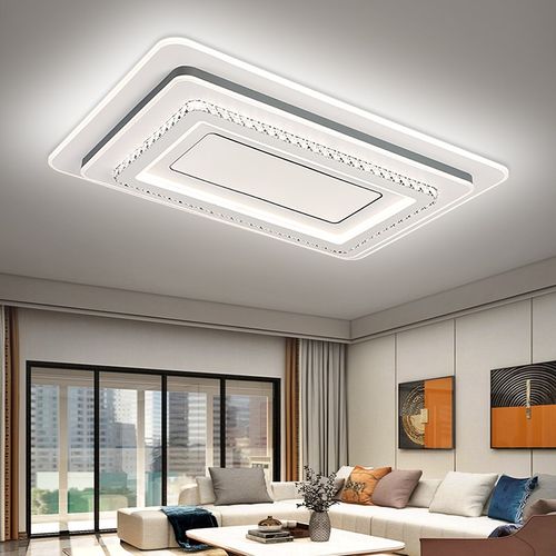 客厅吸顶灯新款现代简约超薄餐客厅房间护眼吸顶灯led超亮水晶灯