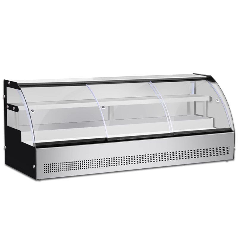 台式阶梯冰台饭店冷藏点菜明档冷冻串串保鲜烧烤商用摆摊展示冰柜