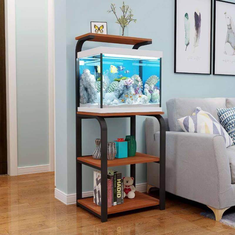 鱼缸架子底座底柜放鱼缸的架子桌子金属底架承重柜客厅小型鱼缸架