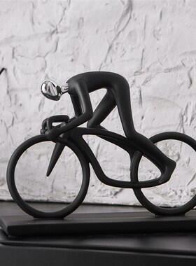 骑行者艺术摆件现代简约客厅玄关装饰品办公室桌面摆饰高级感小众