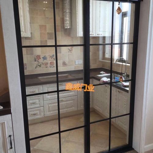 爆款定制客厅阳台厨房推拉门隔断移门拼格玻璃推拉门钢化玻璃移门