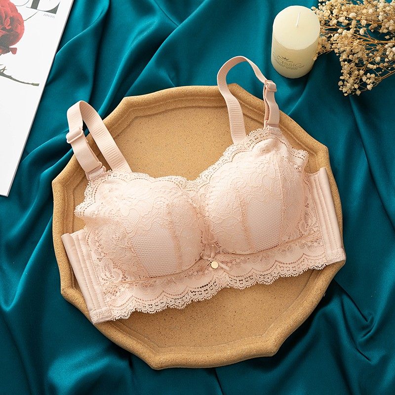 无钢圈超厚6CM内衣女聚拢加厚调整型文胸平胸A小胸罩专用显大上托