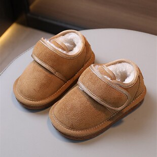宝宝棉鞋冬季新款男加绒加厚0一1-3岁婴儿学步鞋女宝保暖大棉鞋子