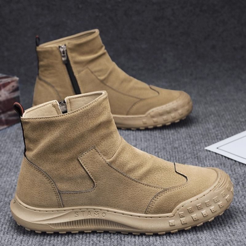 劳保男鞋冬季男款防水防滑加绒保暖棉鞋男士工作鞋工地干活马丁靴