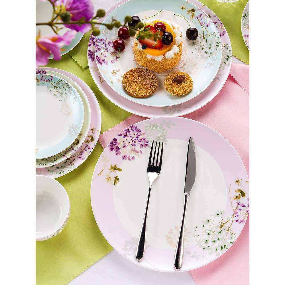 餐具盘子好看的菜F75THT9M盘家盘冷菜用装盘感碟子鱼采薇餐具套微