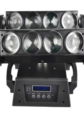 光LED蜘蛛头灯八眼光束灯酒吧54532婚庆KT闪V灯蹦迪镭射摇舞台灯