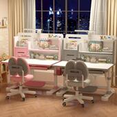 家用儿童桌儿806童学习小学书生写字书桌子课桌椅可升降桌椅桌子