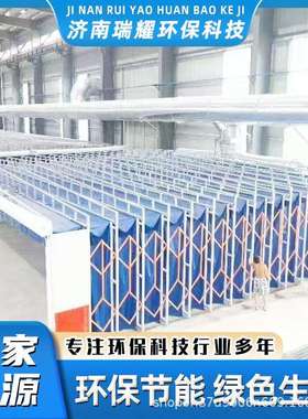 移PRZ动式伸缩喷漆房轨道电式折叠伸无尘动打磨房大型移动式缩房