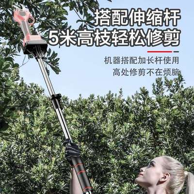 加长杆高PKP枝剪电剪伸缩杆果修延剪机伸缩长杆修树剪枝伸缩杆