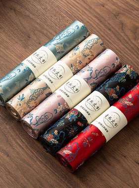 新中式萌龙禅意泡茶席织锦桌旗干干垫泡茶盘壶垫茶布桌茶道零dsad