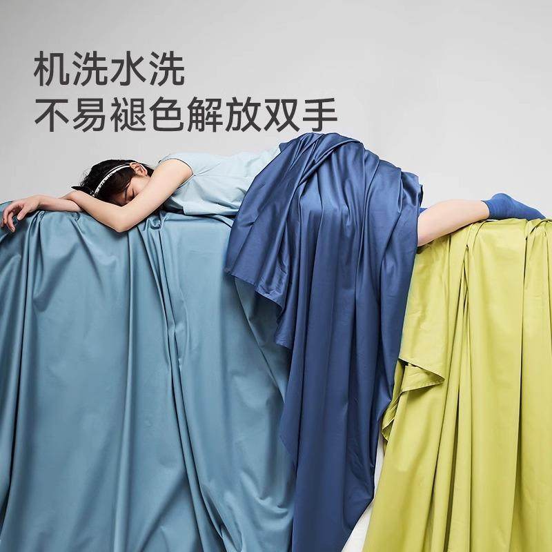 高端店100S长绒棉单单件纯棉全棉贡缎单YJT床双人加酒纯厚款色被