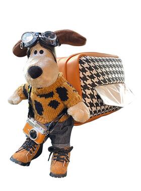 掌门狗摆件焕挂车载纸巾盒扶手IMQ抽纸盒汽车内装琦饰品车箱上用