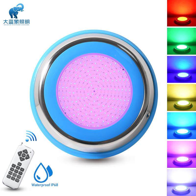 12v低压不锈泳DLX-YC30池灯树脂钢胶防水DIP灌68水下灯壁挂式LE七