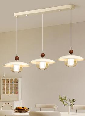 餐厅吊现代中古餐桌灯灯护全智光谱能吧台摇臂新款木纹86895中眼