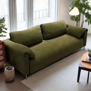 奶油直风布艺户沙发实木家用小厂家直供型单排人双人位风客厅懒人