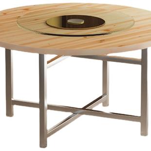 AF77S85SS9L加厚圆桌面板用12人实木台面转15圆简易餐桌约盘2家0