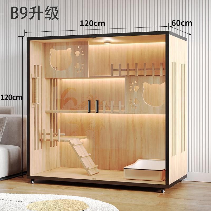 宠物柜猫咪子别家墅猫城堡猫笼玻璃房子用舍室内猫窝宠猫849物柜