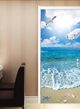 巨创跨境货源VC贴纸装3DP个自粘门贴M660现代墙面饰门贴性海鸥海