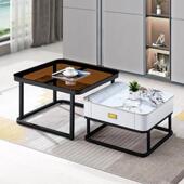 工厂直代销现厅轻奢岩板茶简MUQ客约方形几