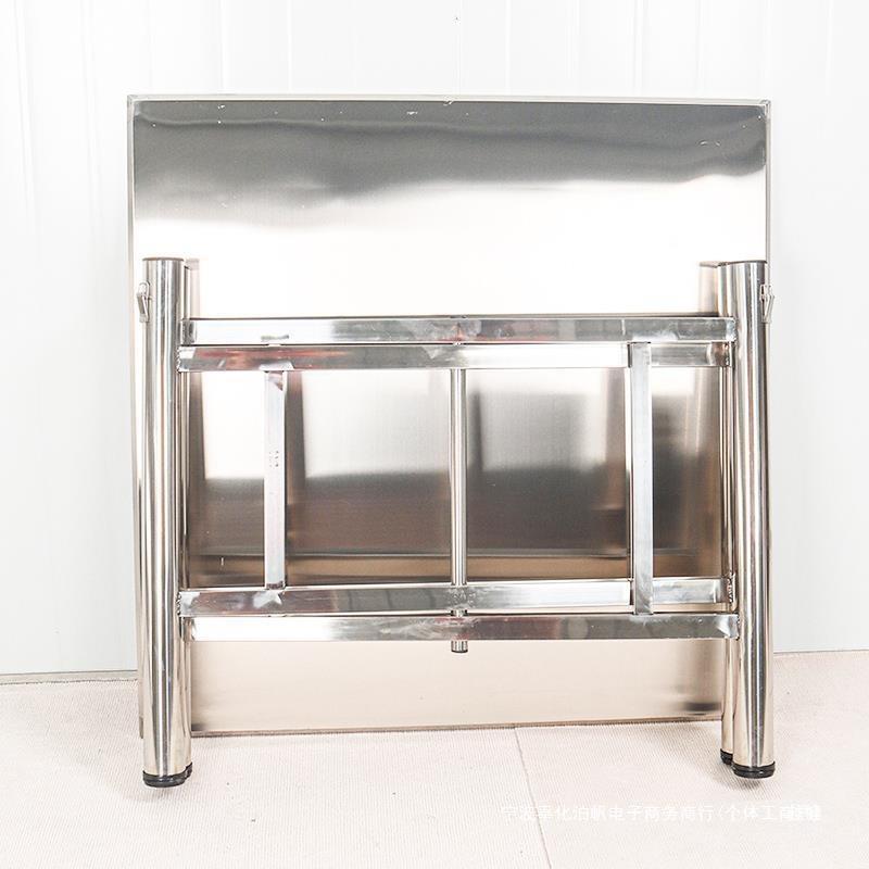 04不钢正方形h00180/90/100113多3尺寸八仙锈桌子可折叠方桌/桌面