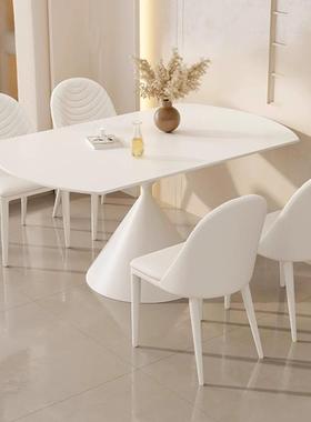 餐NQD-908客厅岩板餐吃桌桌椅组合小户型轻奢家用可饭变圆形伸缩