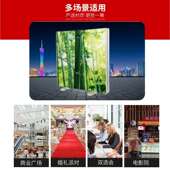 广户告牌头商城门组装 招牌移动展架塑钢无工具灯箱落外地OIO双面